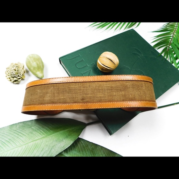 A Classic - Cable & Co. Leather/Linen Belt Size 1 - Picture 3 of 8